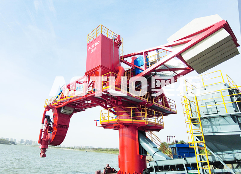 ATSL-A Przyjazny dla środowiska żuraw do rozładunku klinkieru typu stacjonarnego Screw Ship Unloader